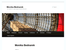 Tablet Screenshot of monikabednarek.com